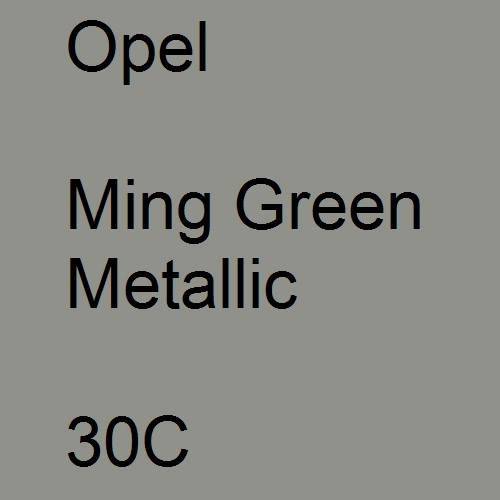 Opel, Ming Green Metallic, 30C.